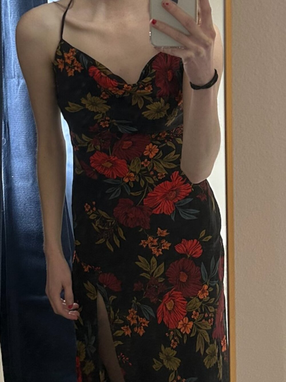 12th Tribe Black Floral Dress